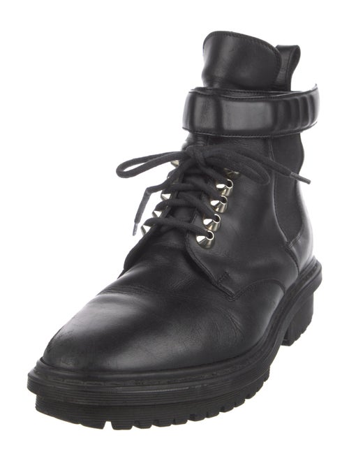 Balenciaga Leather Combat Boots