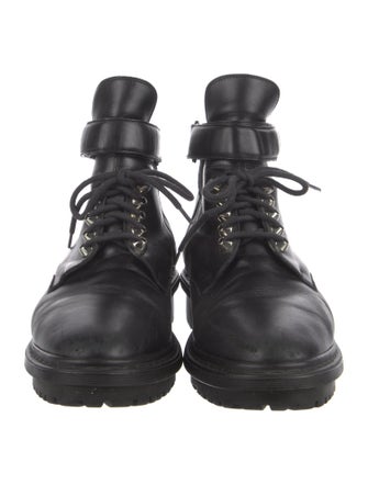 Balenciaga Leather Combat Boots