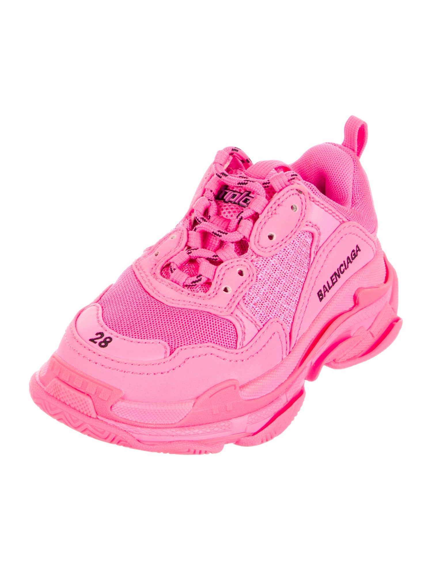 Balenciaga Girls' Triple S Low Top Sneakers