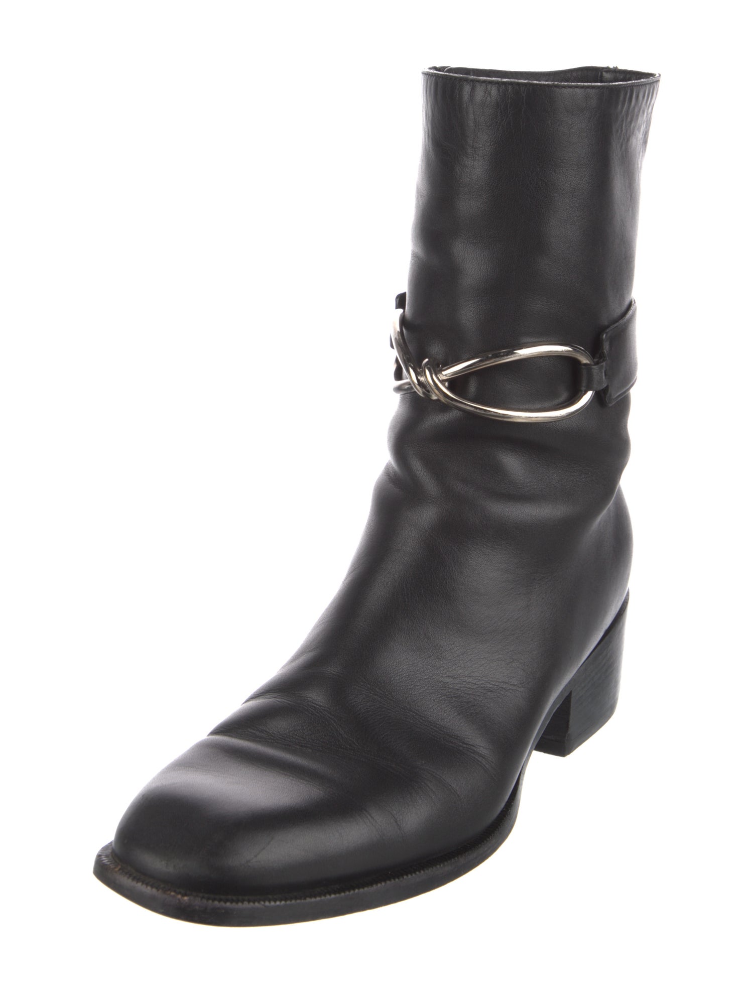 Balenciaga Leather Moto Boots