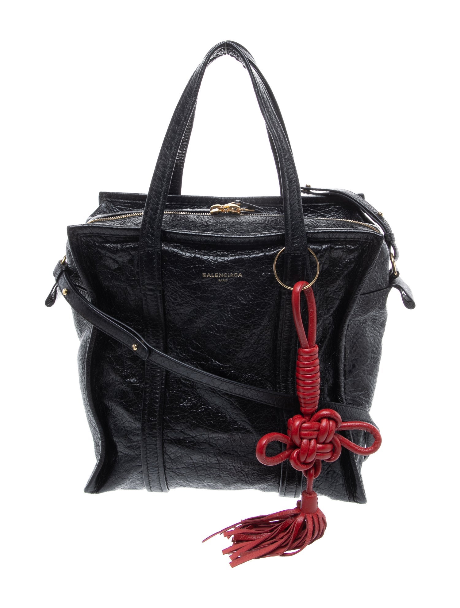 Balenciaga Leather Bazar Shopper Small