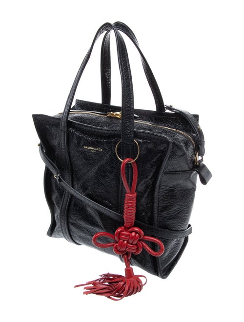 Balenciaga Leather Bazar Shopper Small