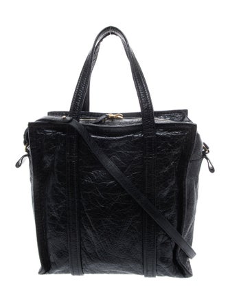 Balenciaga Leather Bazar Shopper Small