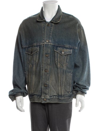 Balenciaga 2019 Signature Logo Denim Jacket