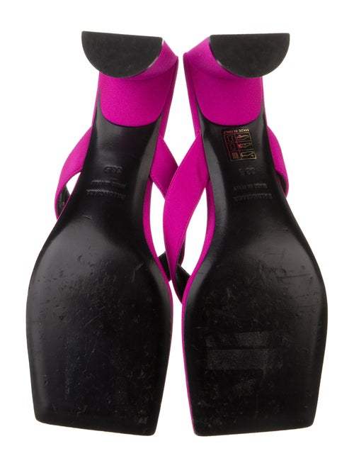 Balenciaga Satin Flip Flops