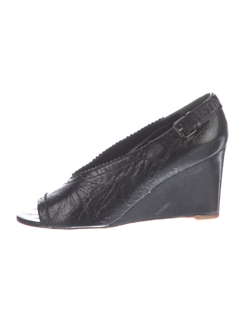 Balenciaga Leather Slingback Pumps