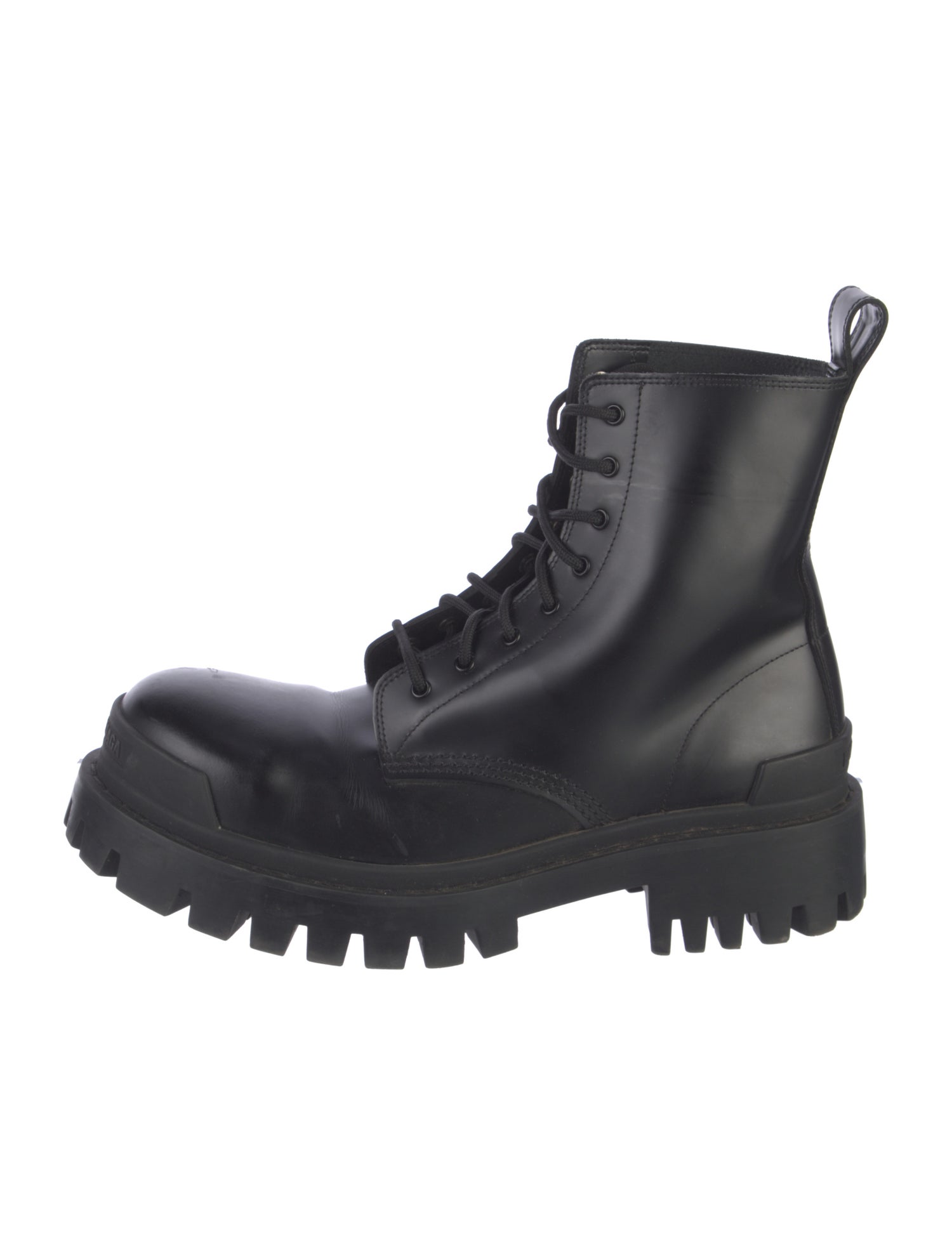 Balenciaga Leather Combat Boots