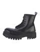 Balenciaga Leather Combat Boots