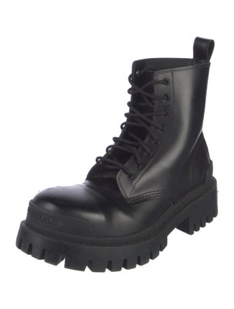 Balenciaga Leather Combat Boots