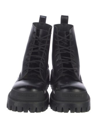 Balenciaga Leather Combat Boots