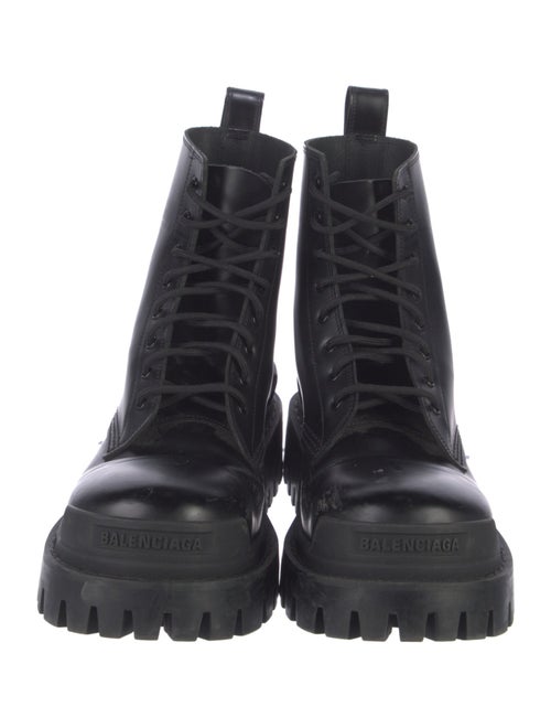 Balenciaga Leather Combat Boots