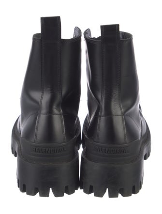 Balenciaga Leather Combat Boots