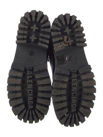 Balenciaga Leather Combat Boots