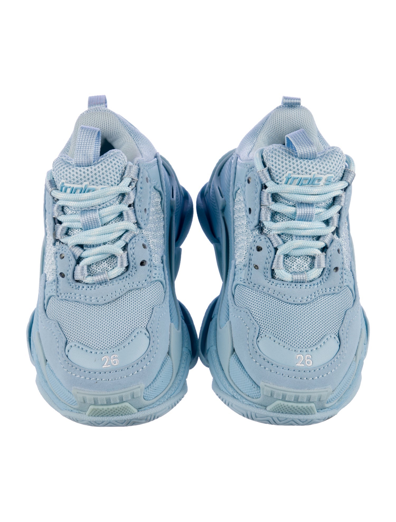 Balenciaga Kids' Blue Triple S Sneaker