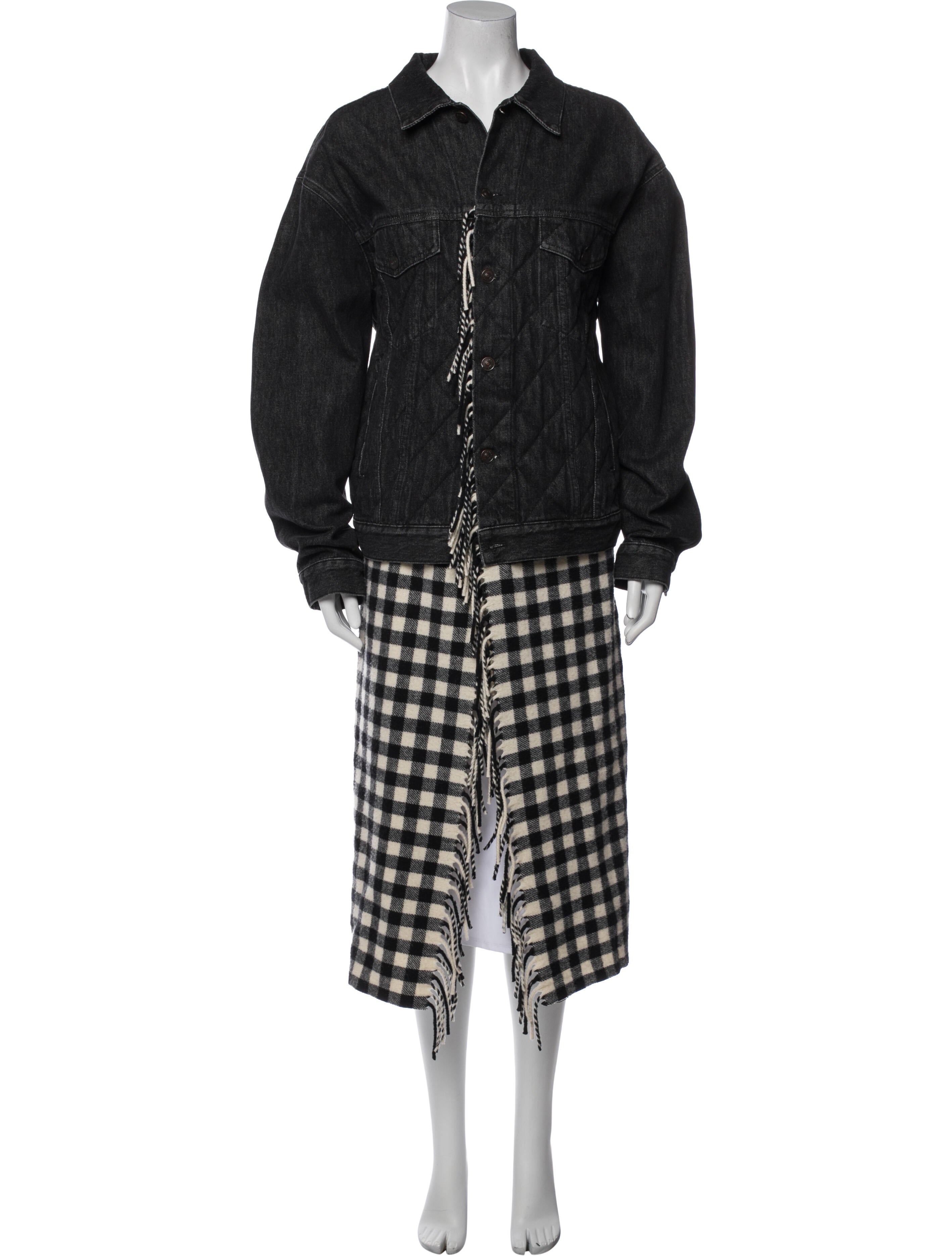 Balenciaga 2018 Plaid Print Coat w/ Tags