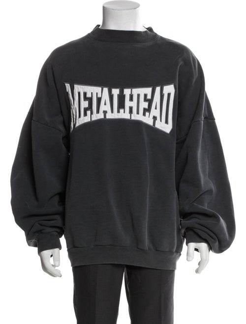 Balenciaga Graphic Print Crew Neck Pullover