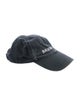 Balenciaga Solid Cotton Embroidered Baseball Hat