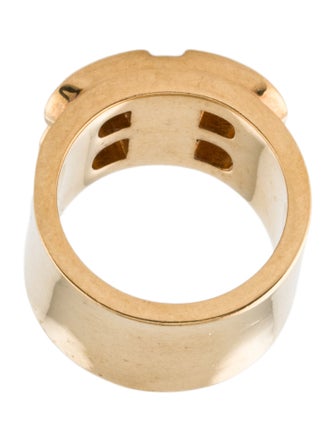 Balenciaga Crystal Bb Band Ring