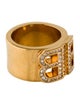 Balenciaga Crystal Bb Band Ring