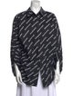 Balenciaga 2021 Printed Button-Up Top