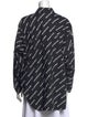 Balenciaga 2021 Printed Button-Up Top