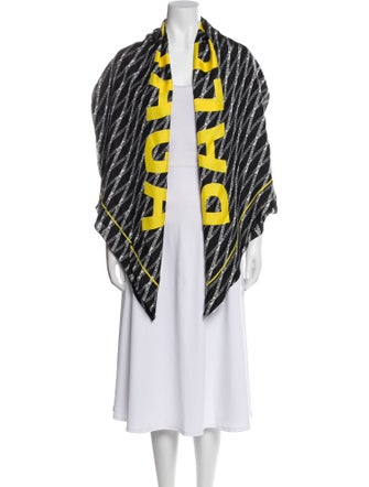 Balenciaga Silk Printed Scarf