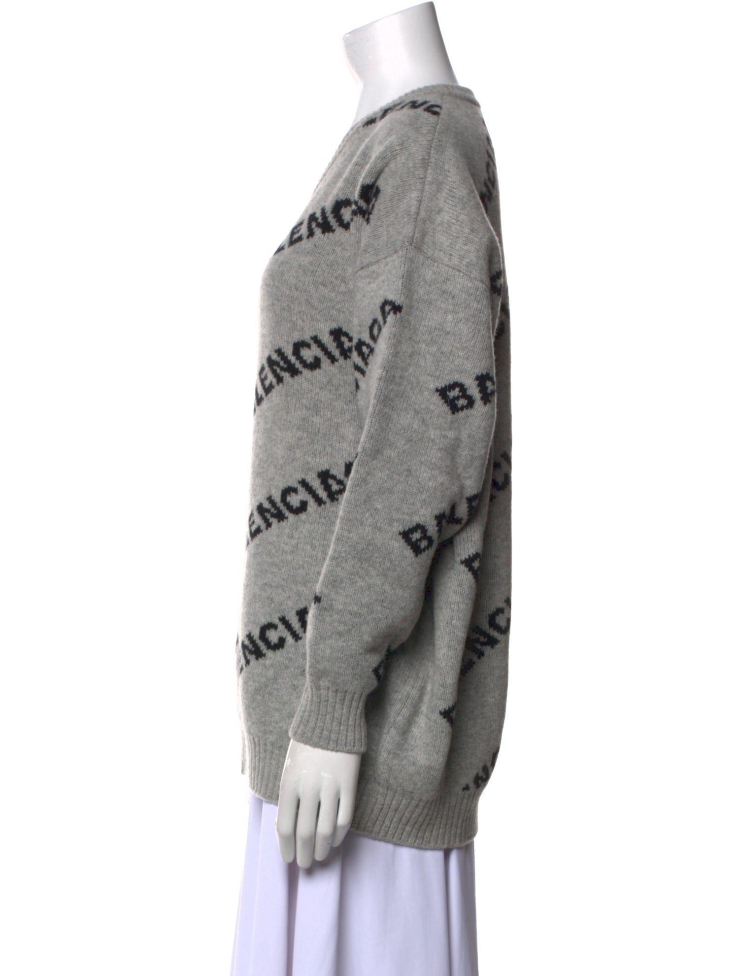 Balenciaga 2018 All Over Logo Sweater