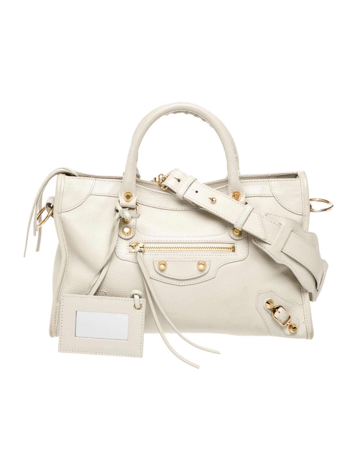 Balenciaga Leather Motocross City Metallic Edge