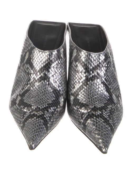 Balenciaga Leather Animal Print Mules
