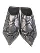 Balenciaga Leather Animal Print Mules