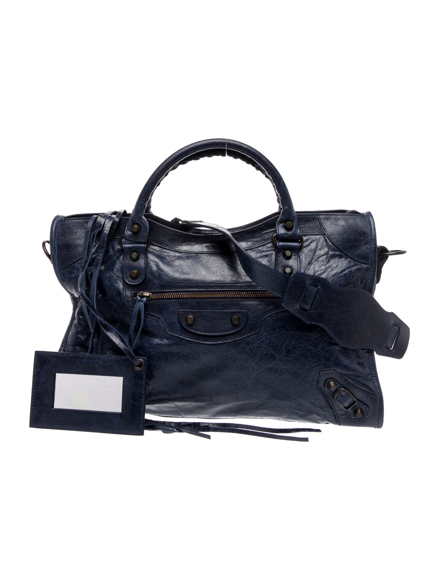 Balenciaga Leather Motocross Classic City Medium