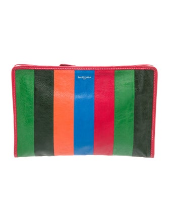 Balenciaga Leather Bazar Pouch