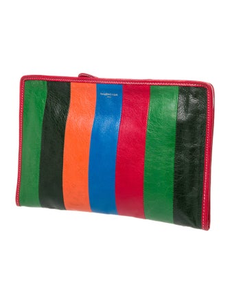 Balenciaga Leather Bazar Pouch