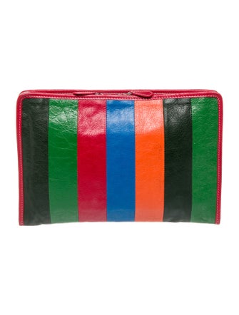 Balenciaga Leather Bazar Pouch