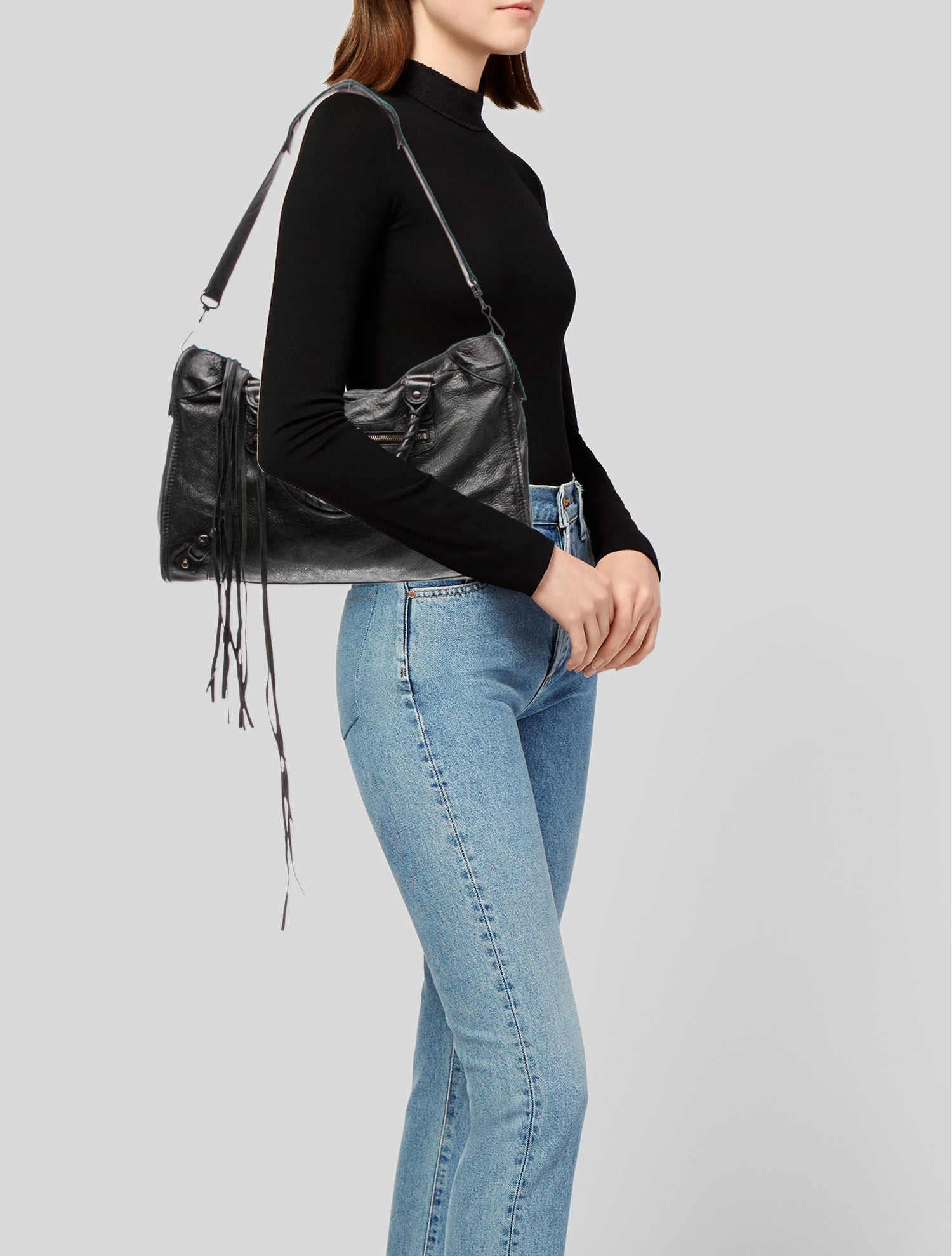 Balenciaga Leather Motocross Classic City