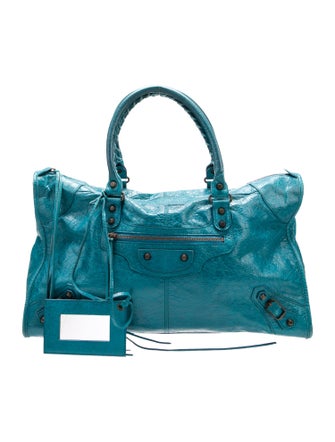 Balenciaga Leather Motocross Classic Part-Time Bag