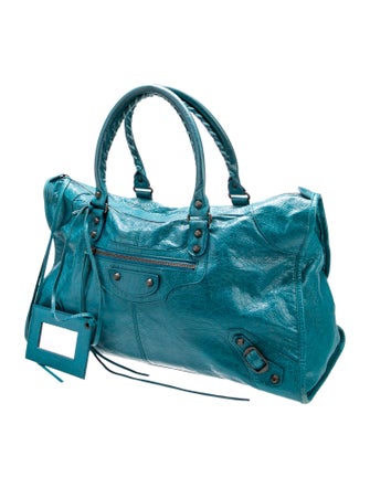 Balenciaga Leather Motocross Classic Part-Time Bag