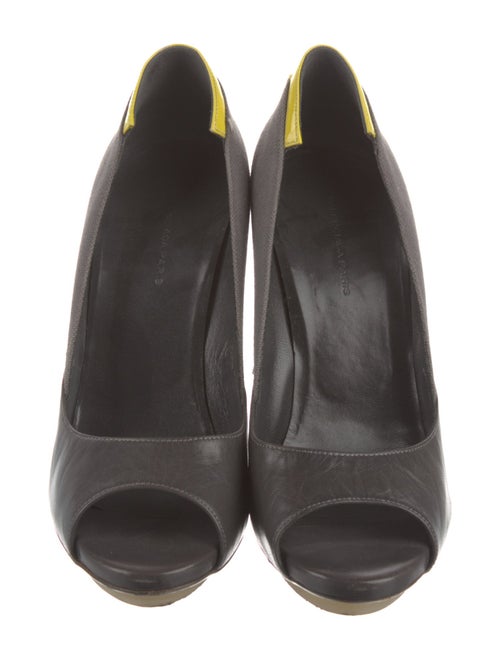 Balenciaga Canvas Colorblock Pattern Pumps