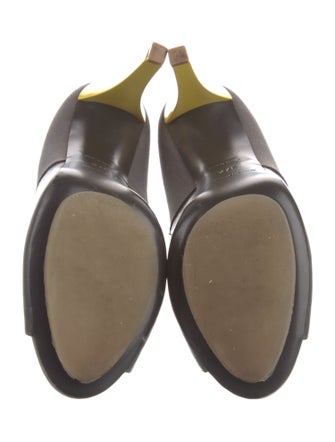 Balenciaga Canvas Colorblock Pattern Pumps