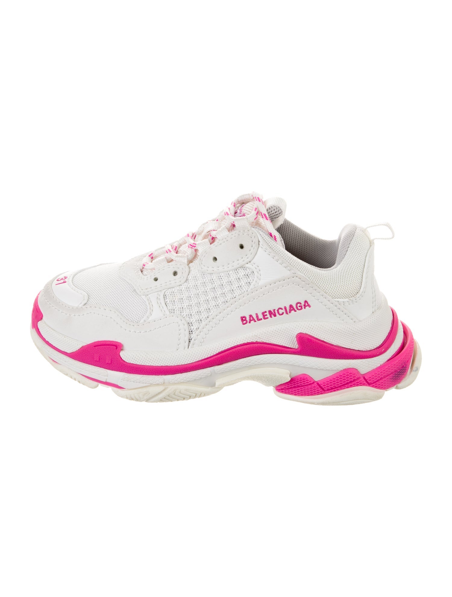 Balenciaga Logo Leather Low Top Sneakers