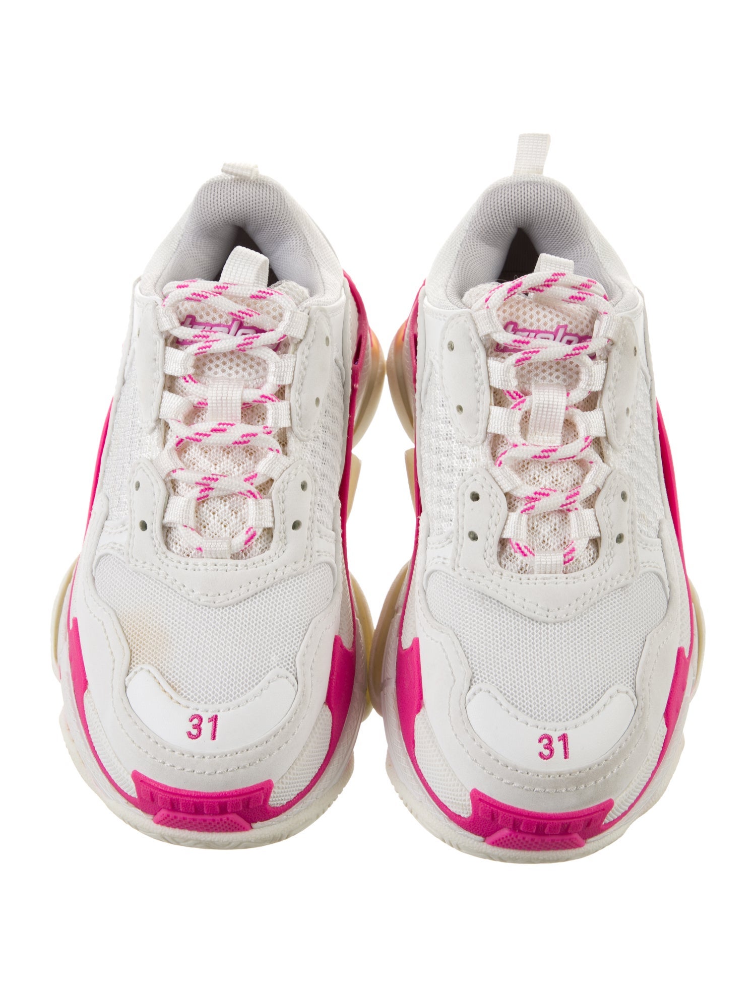 Balenciaga Logo Leather Low Top Sneakers