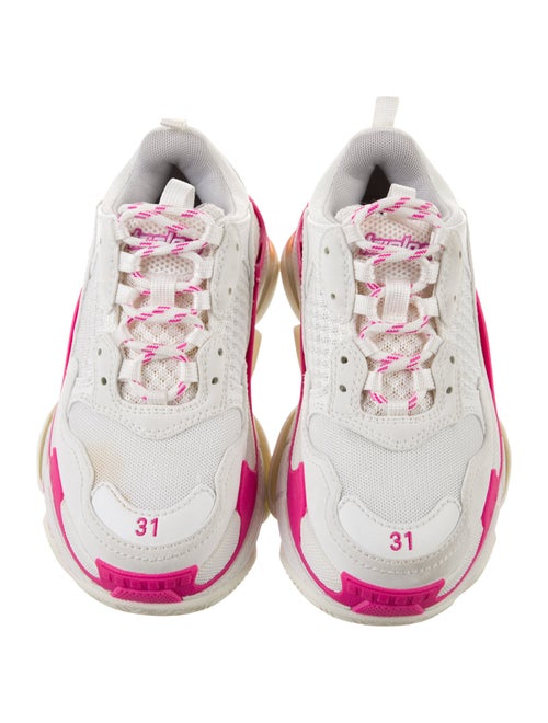 Balenciaga Logo Leather Low Top Sneakers