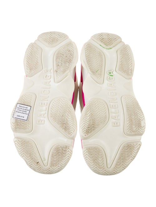 Balenciaga Logo Leather Low Top Sneakers