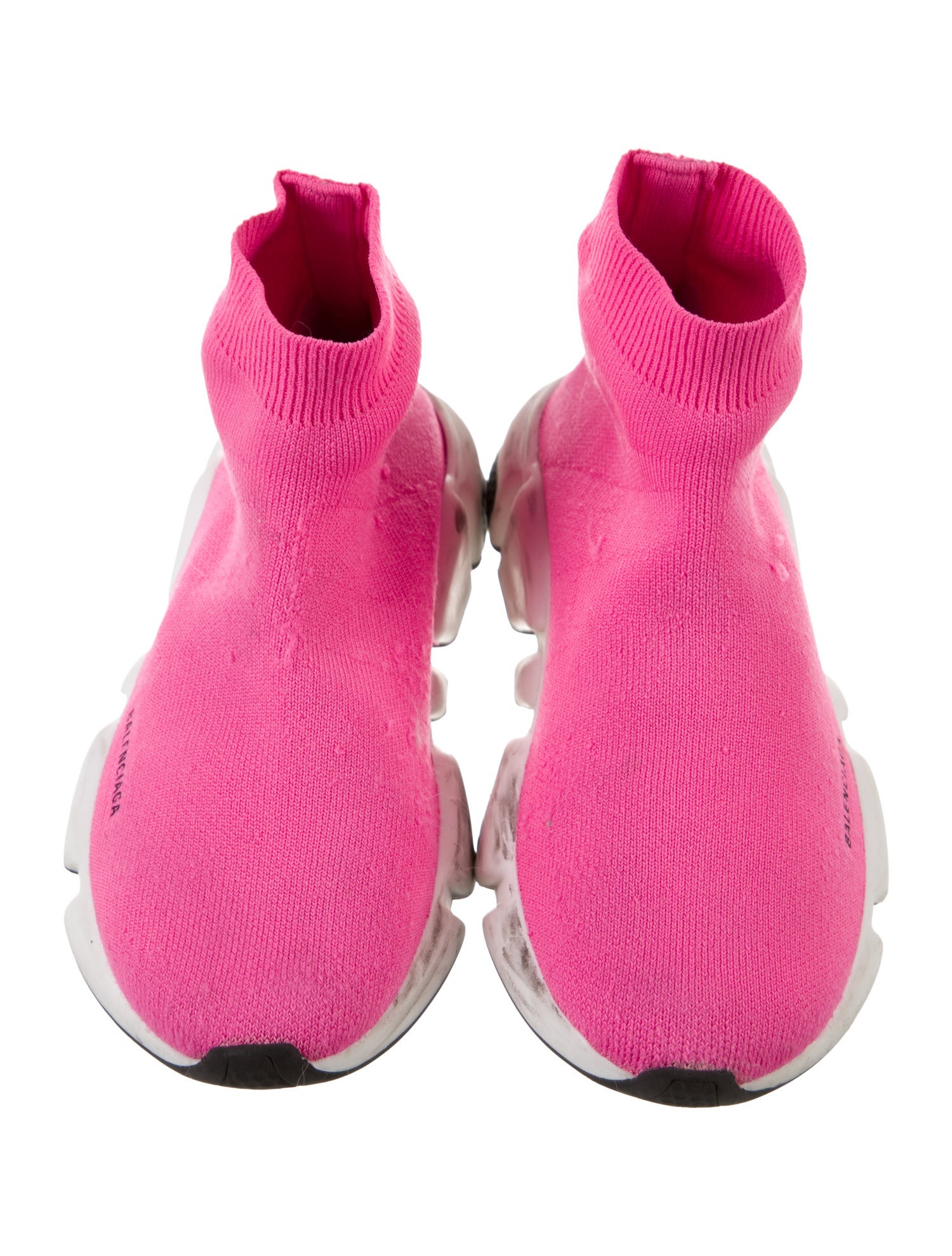 Balenciaga Girls' Knit Slip On Sneakers