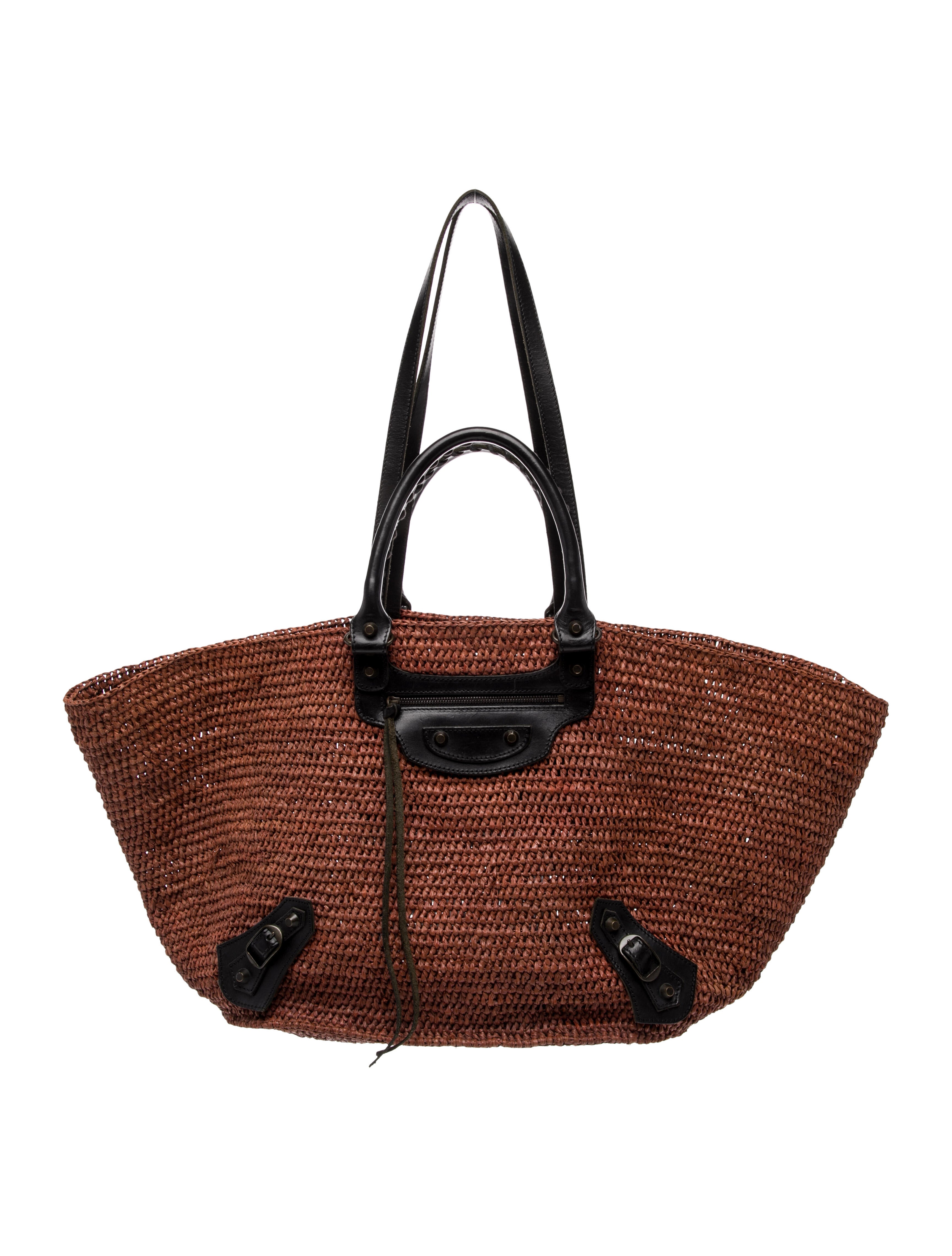 Balenciaga Raffia Panier