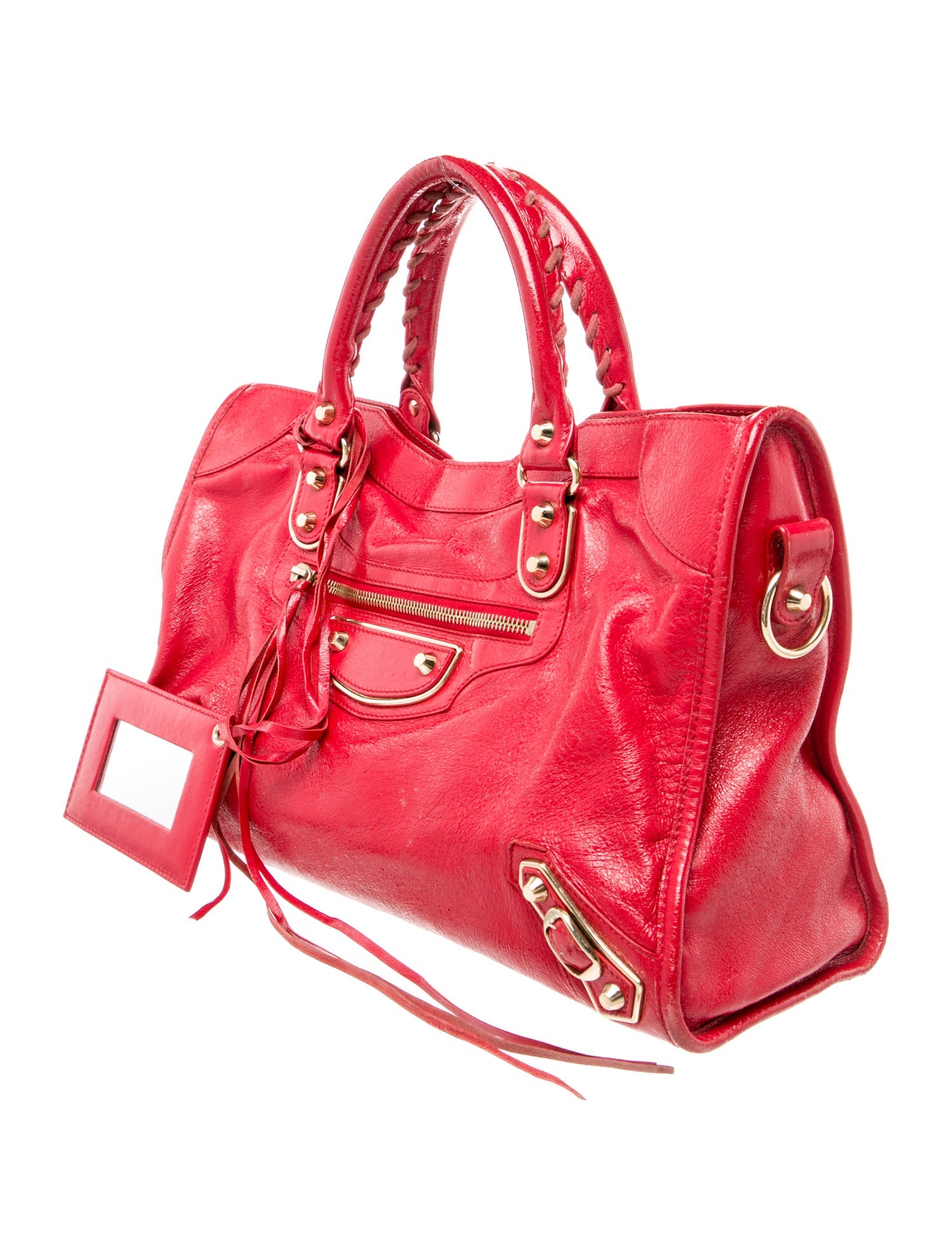 Balenciaga Leather Motocross City Metallic Edge