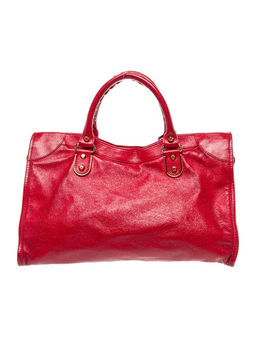 Balenciaga Leather Motocross City Metallic Edge