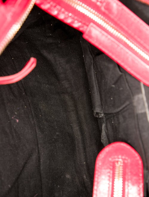 Balenciaga Leather Motocross City Metallic Edge