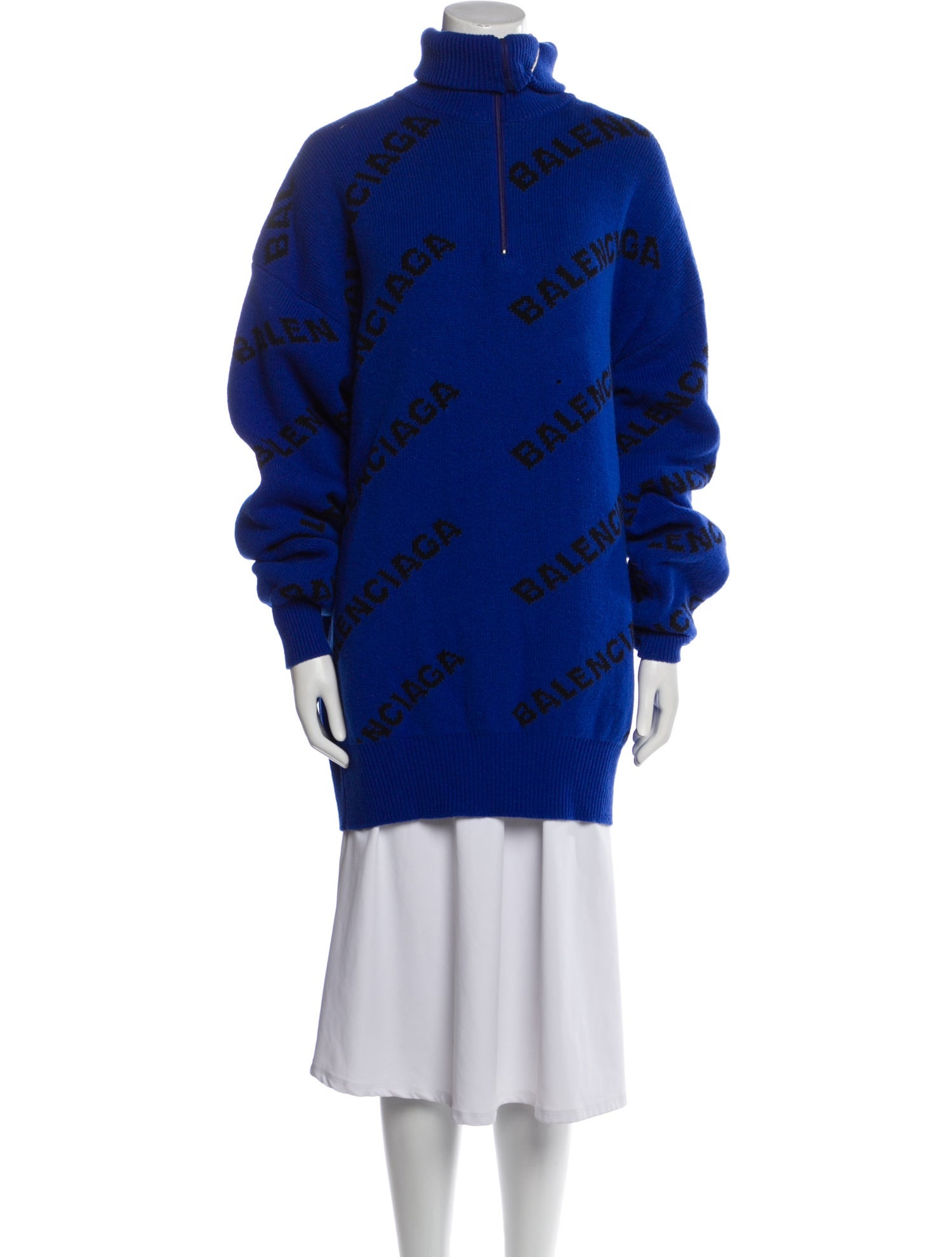 Balenciaga 2018 'All Over Logo' Sweater