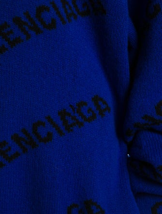 Balenciaga 2018 'All Over Logo' Sweater